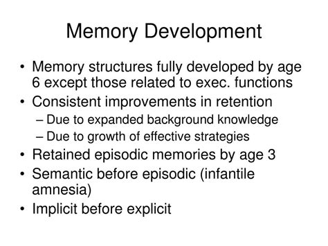 Memory Development In Teenagers .